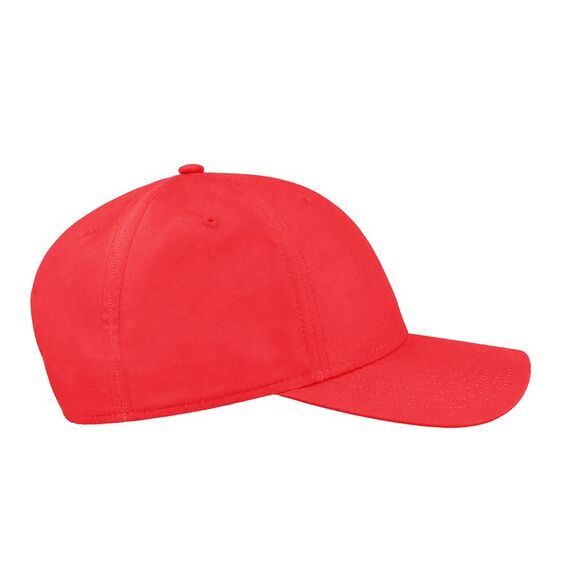 Atlantis Recy Six Recycled Polyester Baseball Cap / Red - Picture 2 of 3